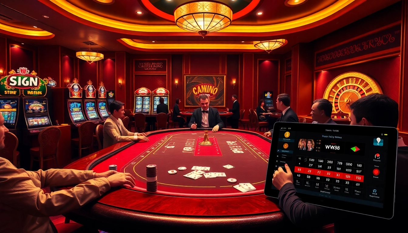 Engaging casino scene showcasing poker, slots, and exciting elements from https://ww88.review/.
