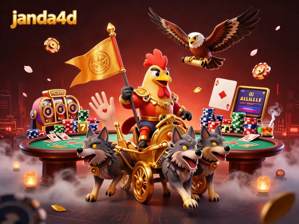 Permainan judi janda4d menampilkan karakter menarik dalam setting kasino hidup.