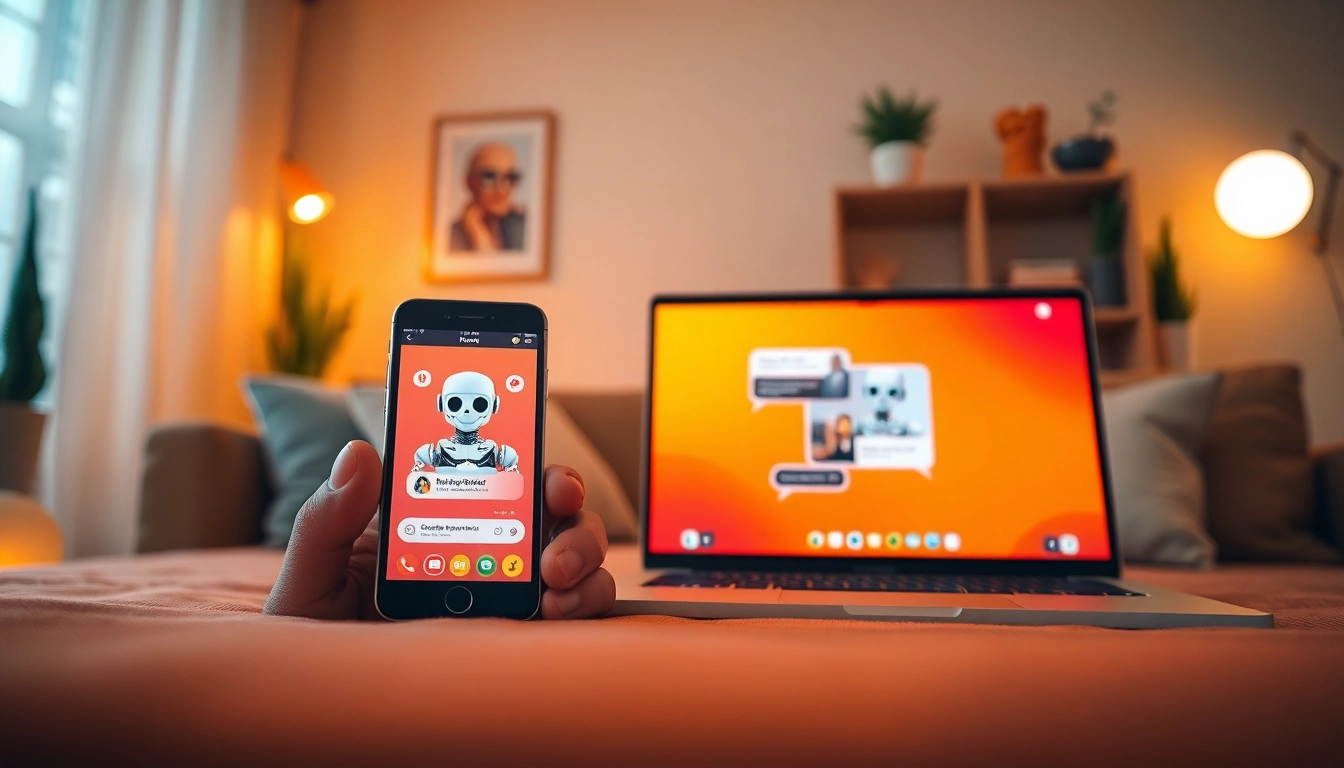 Create engaging experiences with free sex ai chatbot on smartphone and laptop.