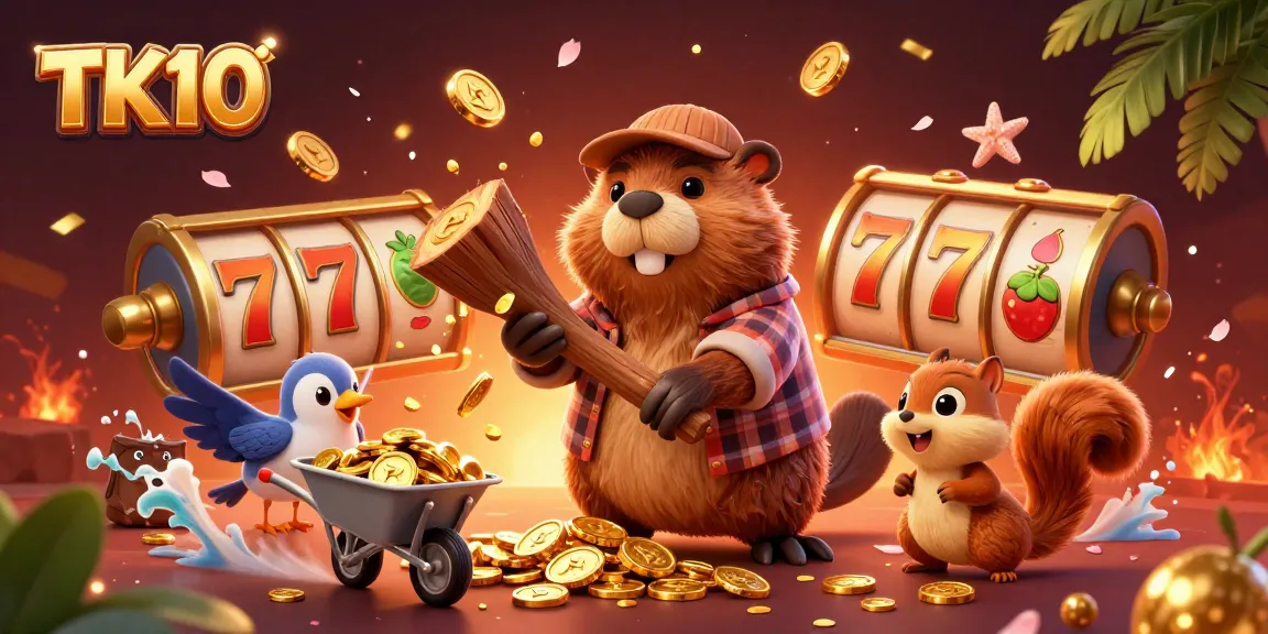 Experience thrilling slots and golden adventures with TK10, captivating players in a rich 3D scene.