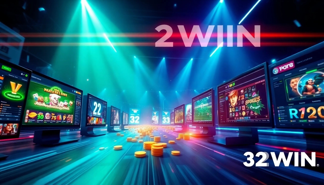 32WIN online gambling platform showcasing vibrant game selections and engaging design