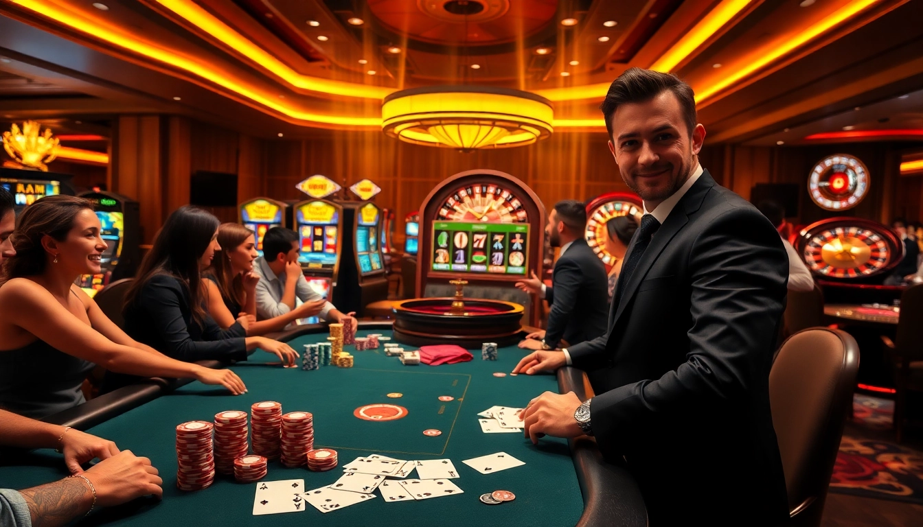 Engage with the thrilling atmosphere of cassino pix with professional poker games and vibrant slot machines.