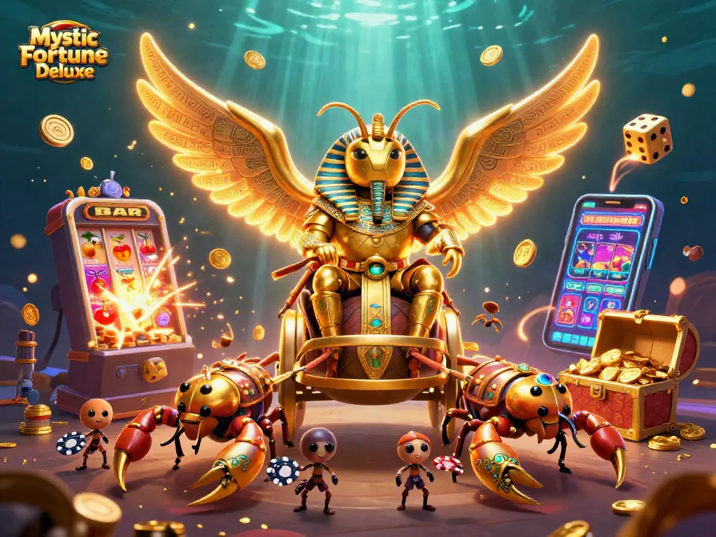 เล่นเกม Mystic Fortune Deluxe ด้วยสล็อตแมชชีนสุดอลังการที่เต็มไปด้วยเหรียญและโบนัส