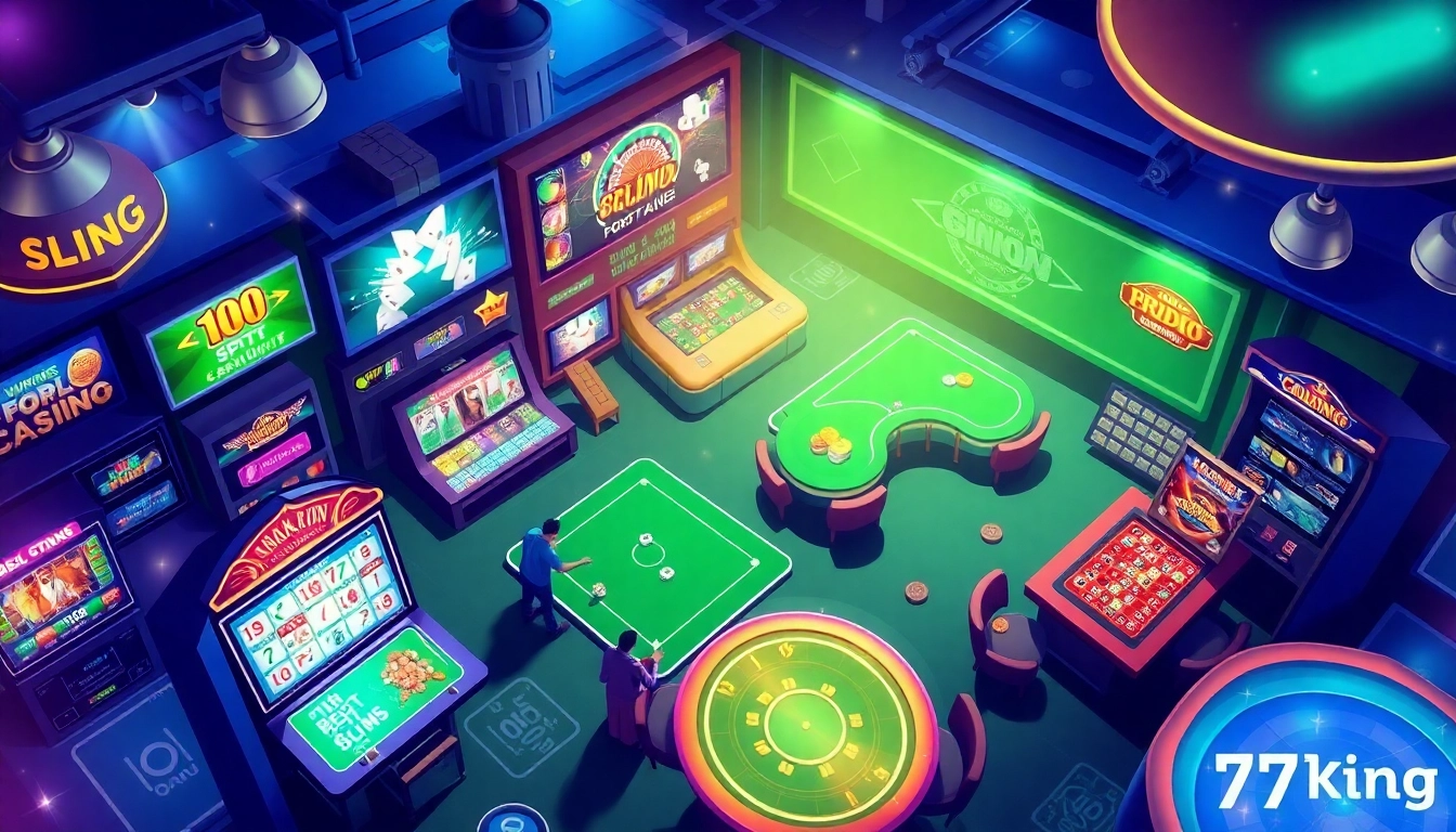 79king online gambling platform with various game selections and a vibrant atmosphere