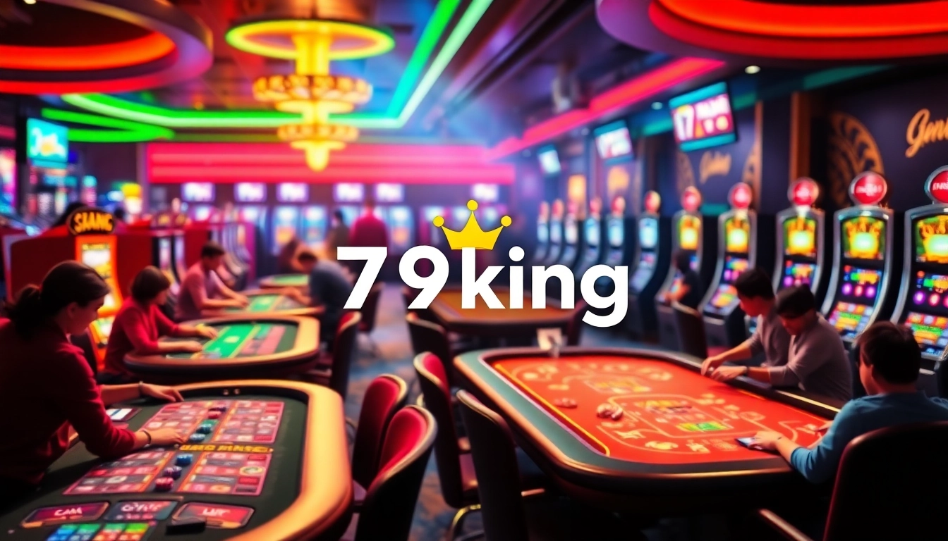Ervaar de spanning van online casinospellen bij 79king, met levendige tafels en opwindend spelverloop.