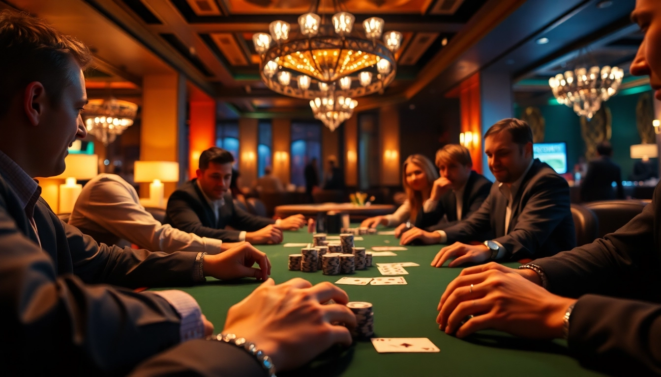 79king hn casino scene featuring enthusiastic players at a poker table