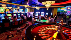 Experience the thrill of winning at the 32 win casino, with vibrant games and lively gamblers.