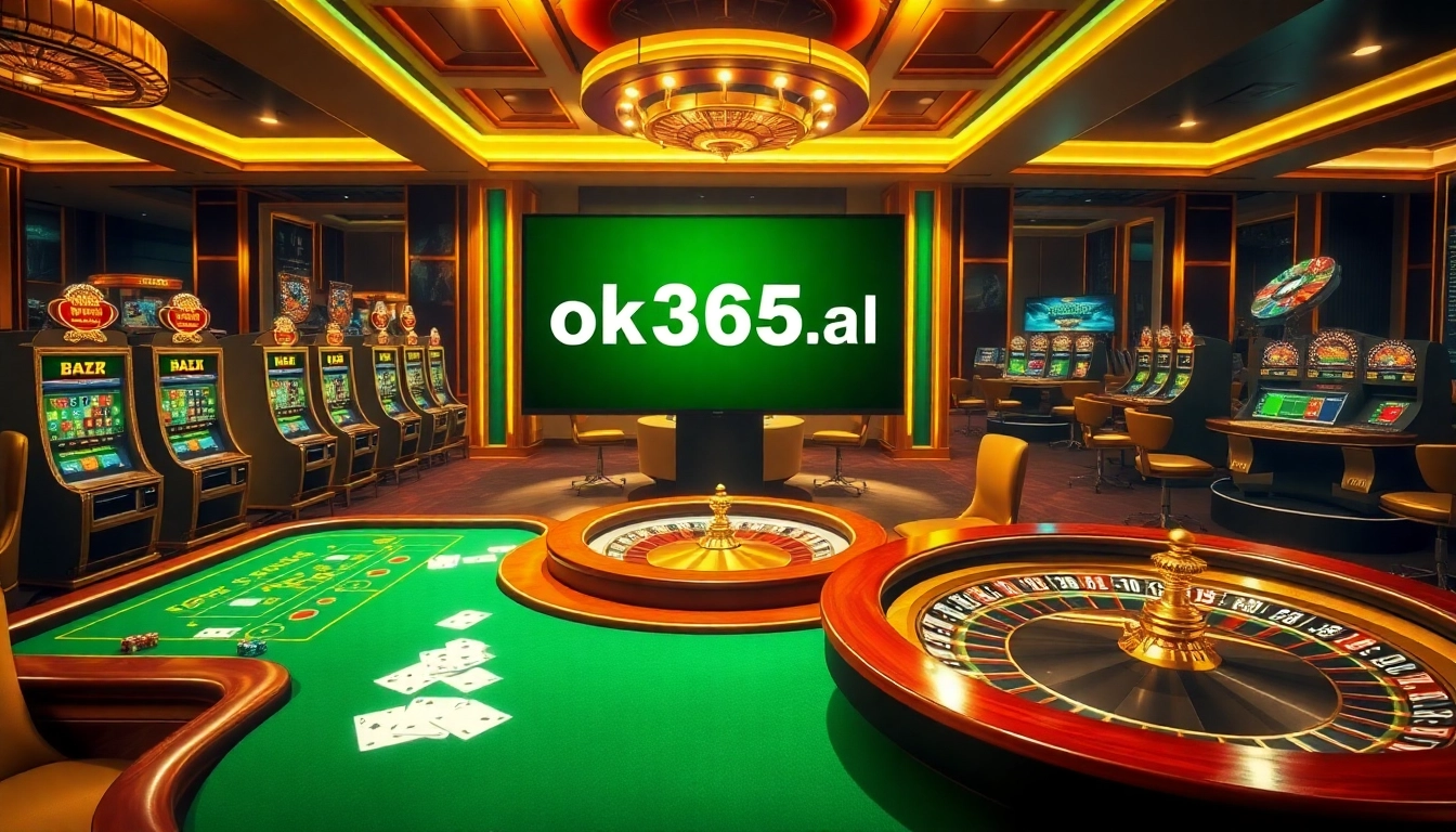 Experience the thrill of online gambling at https://ok365a.biz/ with colorful slot machines and poker tables.