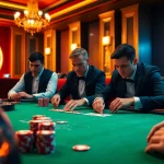 Experience the thrill of a 789 win at a luxurious poker table with vibrant chips and focused players.