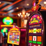 Slot gacor menarik perhatian dengan jackpot cerah dan simbol permainan yang menggoda.