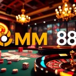 Experience thrilling gameplay at MM88 with vibrant poker chips and a roulette table.