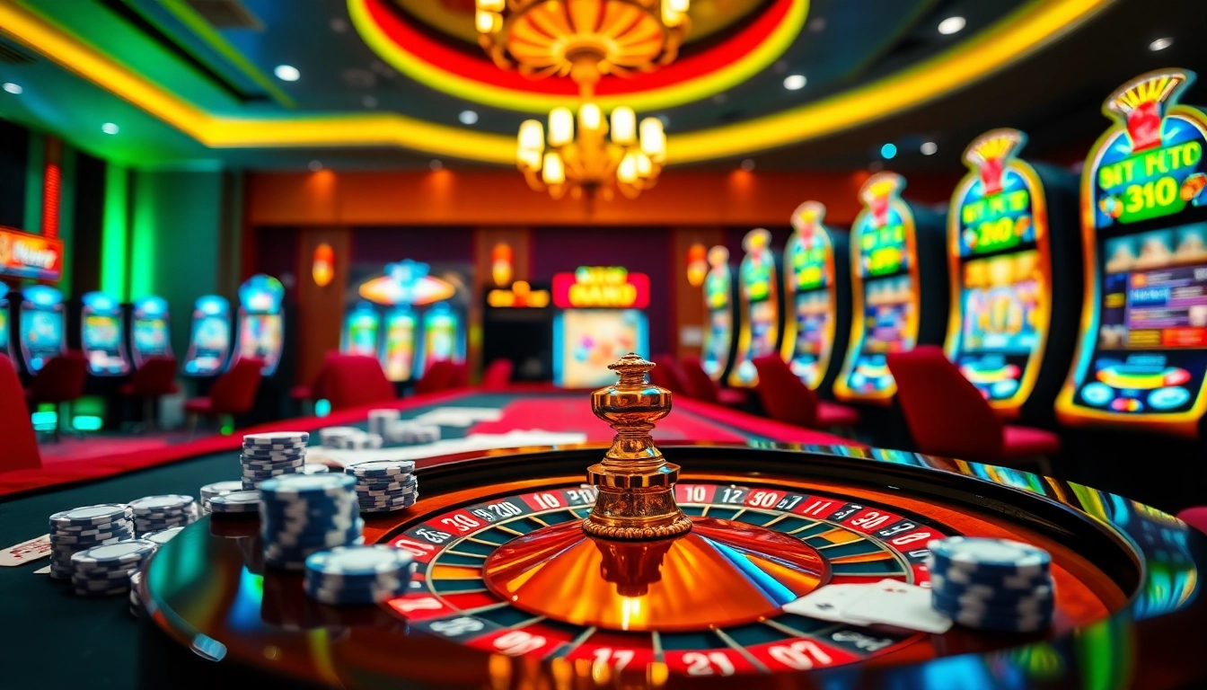 Experience the thrill of Trang chủ TG88 with vibrant casino visuals and exciting gameplay elements.