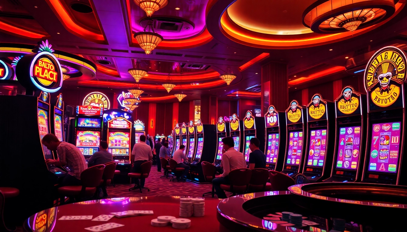 Rasakan suasana mendebarkan mesin slot Birutoto dalam setting kasino mewah.