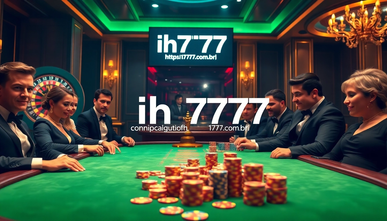Experience the thrill of gambling at https://ih7777.com.br/ with luxurious poker tables and vibrant casino chips.