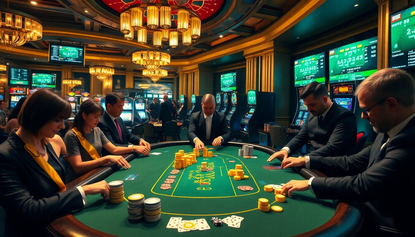 Experience the thrill of casino games at https://www.kjc.global/ with high-stakes poker and vibrant ambiance.