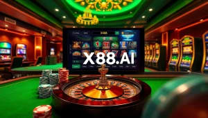 Experience luxury gaming at XX88.AI with vibrant casino tables and engaging online gambling.