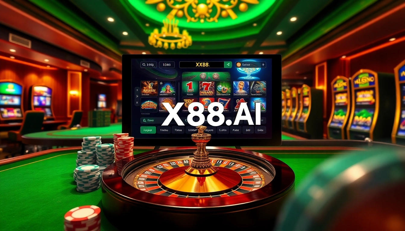Experience luxury gaming at XX88.AI with vibrant casino tables and engaging online gambling.