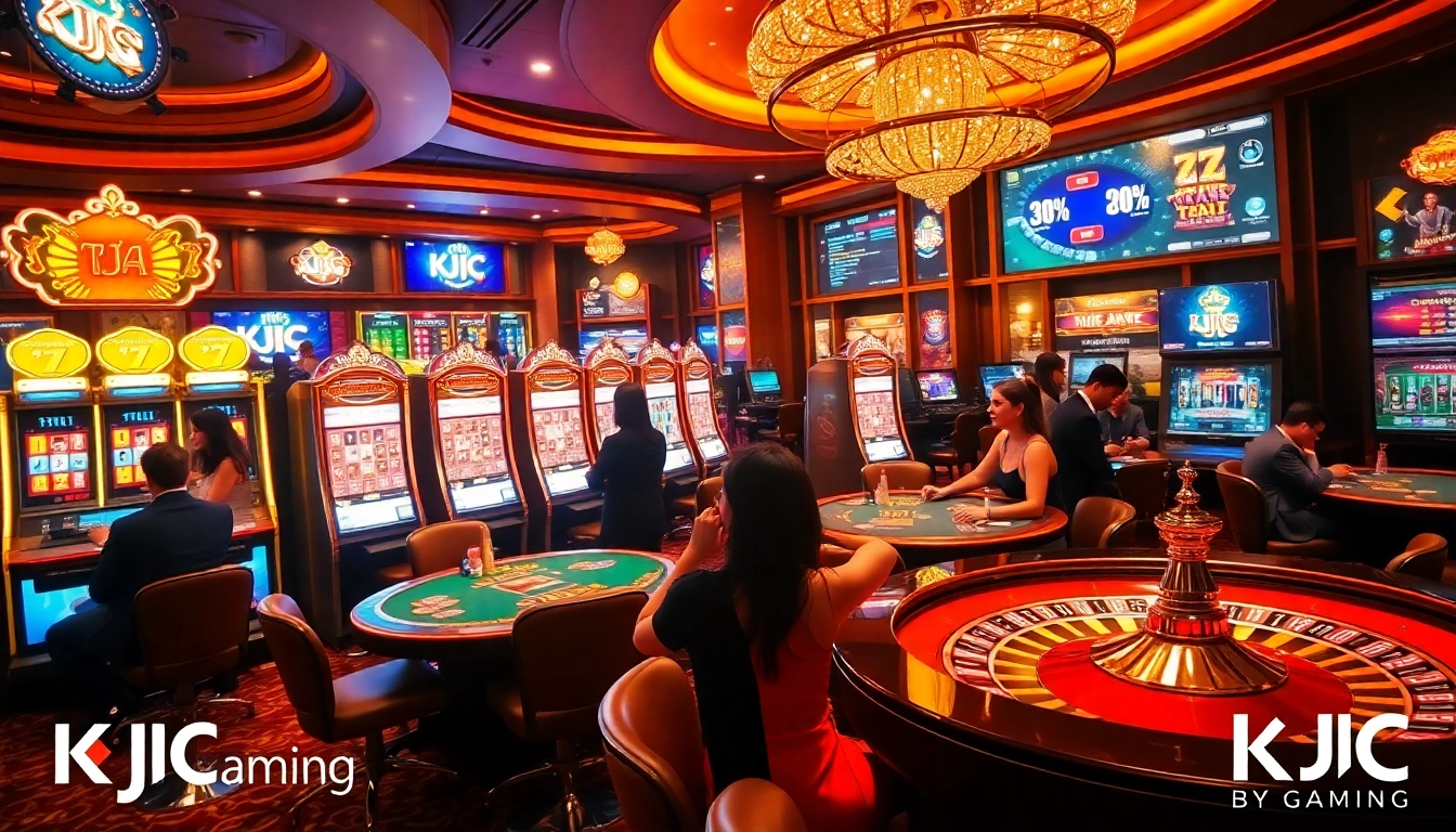 Join the vibrant atmosphere of gambling excitement at https://www.kjc.global/ with spinning roulette and poker games.