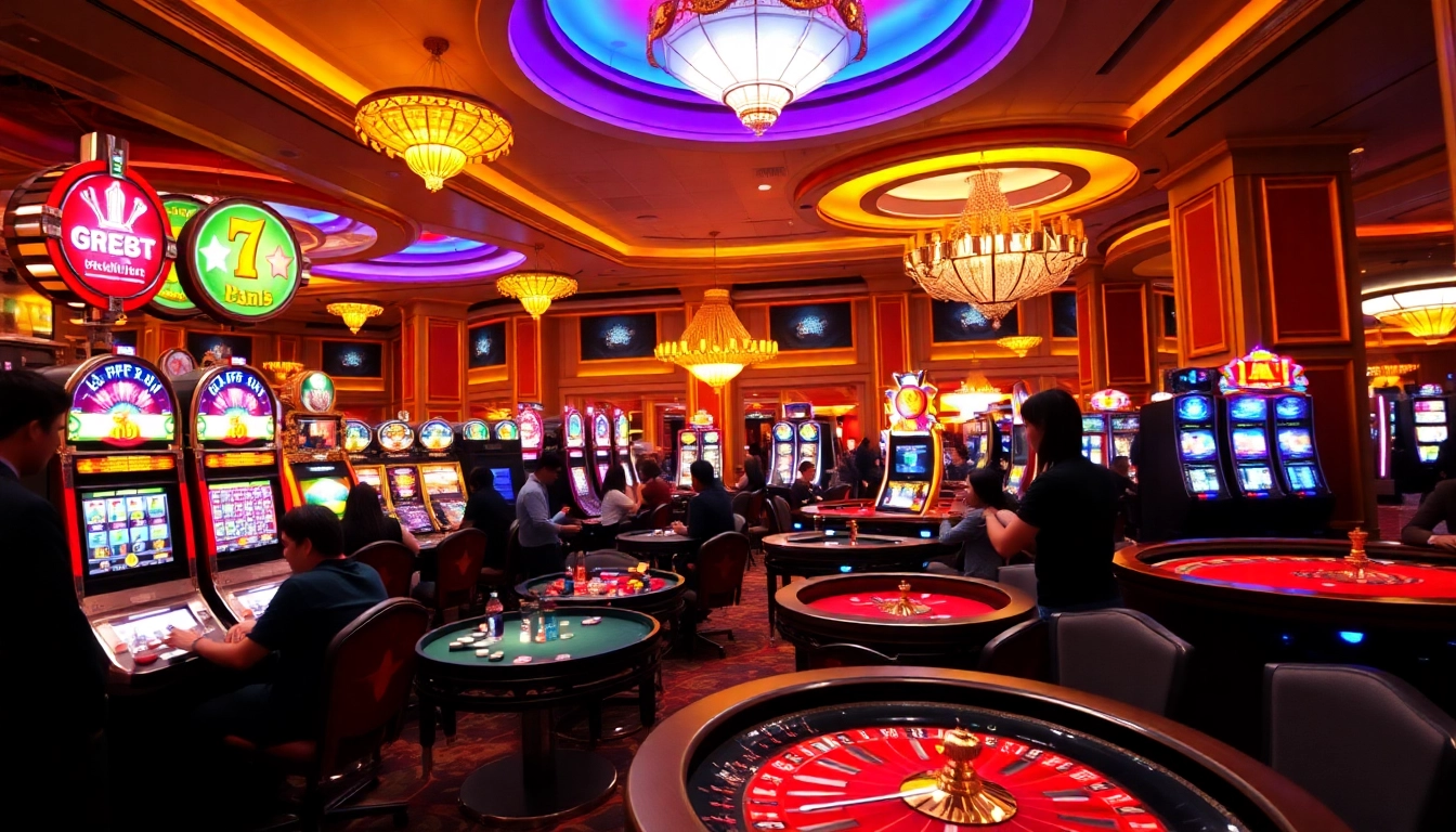 Experience thrilling gameplay at situs apiraja88 within a vibrant casino atmosphere.