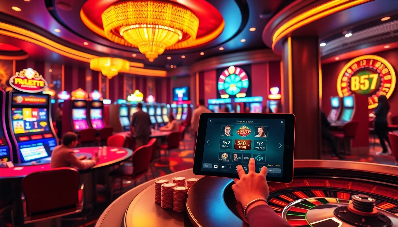 b52club asia: Experience the thrill of luxury gaming at a high-stakes casino with exciting tables and slot machines.