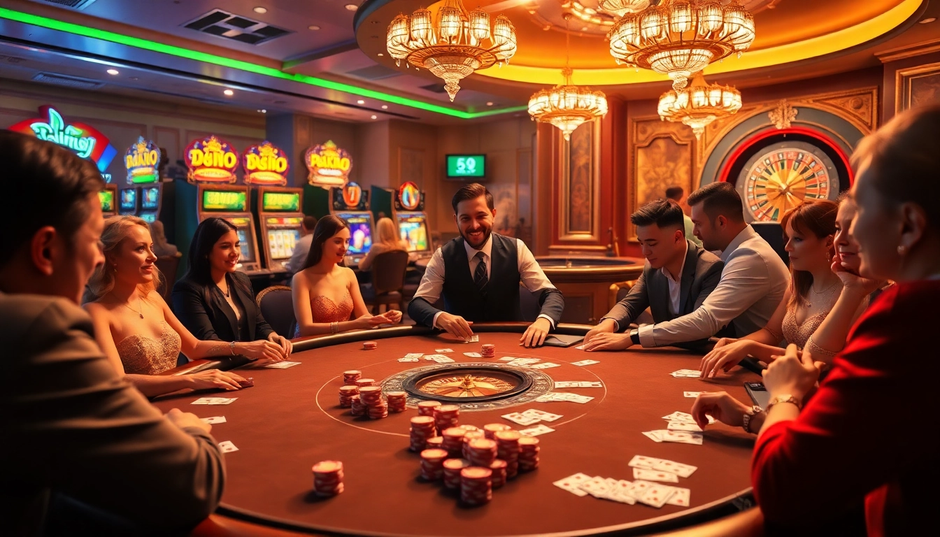 Experience the thrill of poker at 58win with professional dealers and luxurious casino settings.