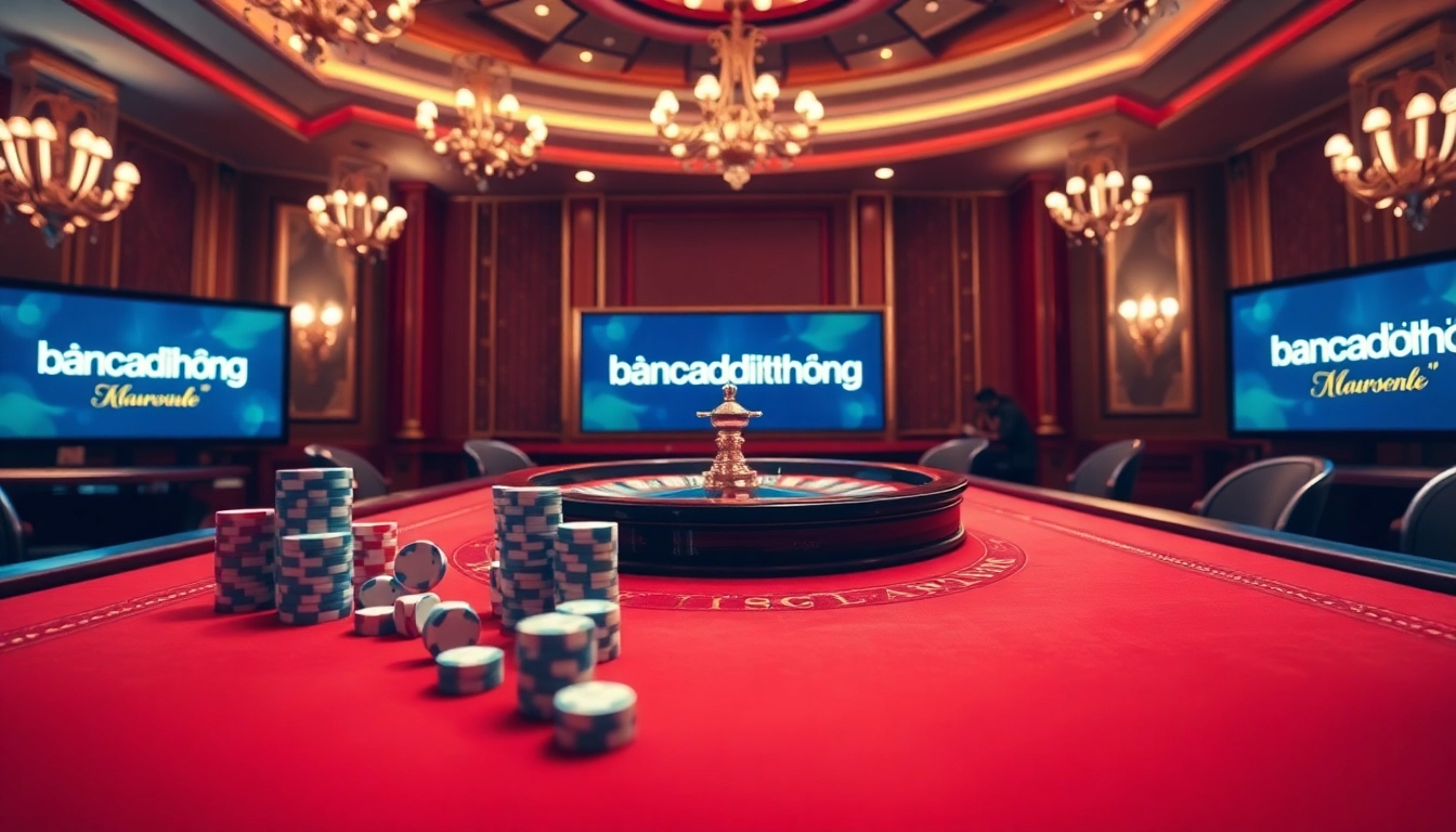 Experience high-stakes excitement at bancadoithuong with vibrant casino elements and thrilling gaming atmosphere.