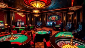 Experience luxury gaming with the Clube VIP HHBET in a lavish casino scene.