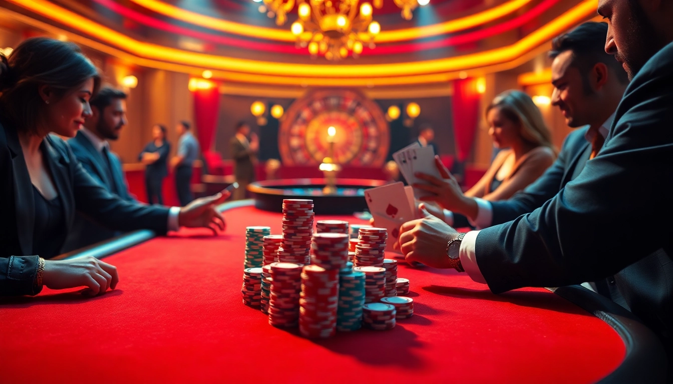 Experience ClubGG real money poker action with vibrant chips, competitive players, and a luxurious atmosphere.