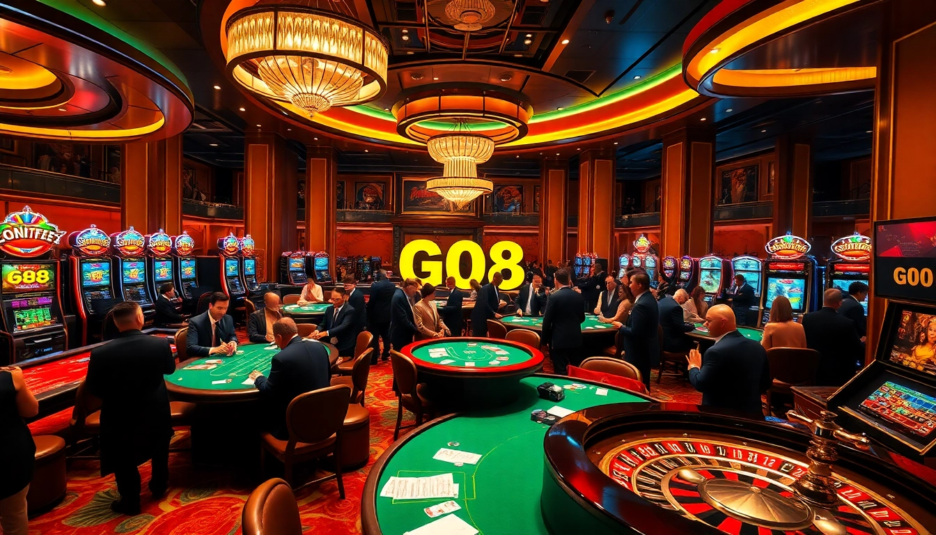 Experience the thrill of winning at GO 88 casino with vibrant gaming and glamorous atmosphere.