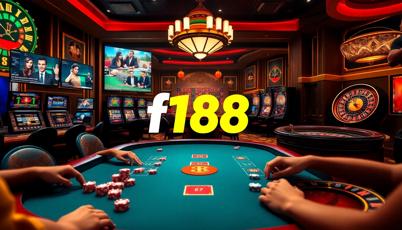 Engaging gamblers at a virtual poker table showcasing f168 đăng nhập with bright chips and elegant design.