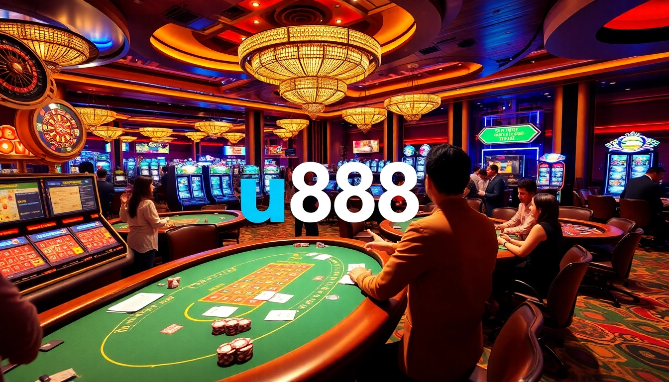Exciting online gaming experience at u888 casino with vibrant tables and engaged players.