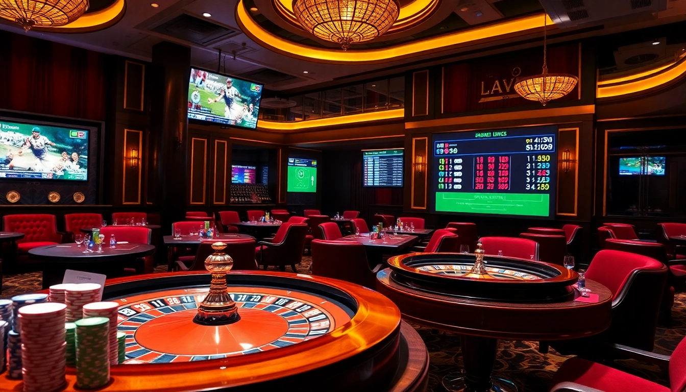 Real-time sports score updates enhance the excitement of gambling at the casino.