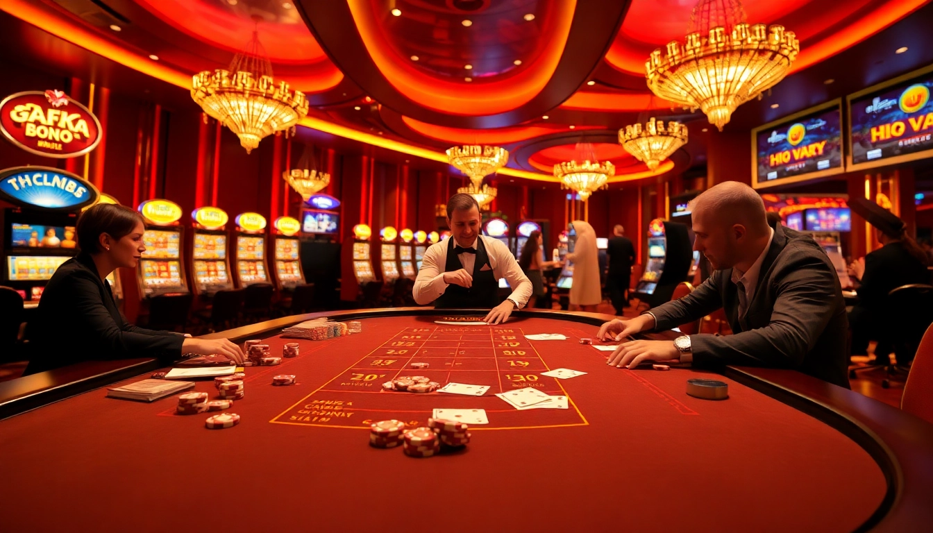 Experience the excitement of https://hitclub.miami/ at a lively casino with poker tables and vibrant slot machines.