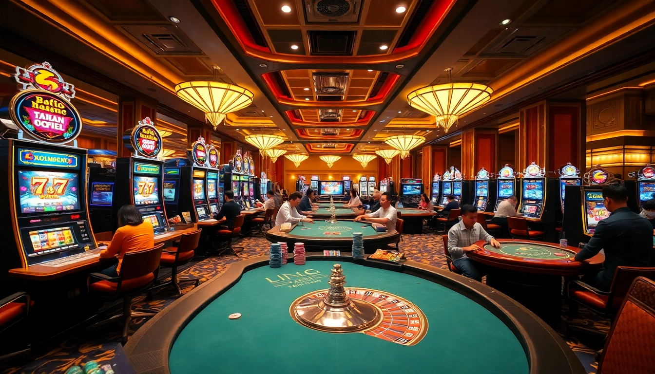 Experience the excitement of gamebaidoithuong casino action with lively card games and vibrant slot machines.